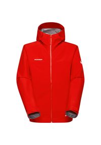 Kurtka z membraną męska Mammut Crater Light HS Hooded Jacket. Kolor: czerwony