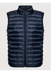 TOMMY HILFIGER - Tommy Hilfiger Bezrękawnik Core Circular MW0MW18762 Granatowy Regular Fit. Kolor: niebieski. Materiał: syntetyk. Długość rękawa: bez rękawów #5