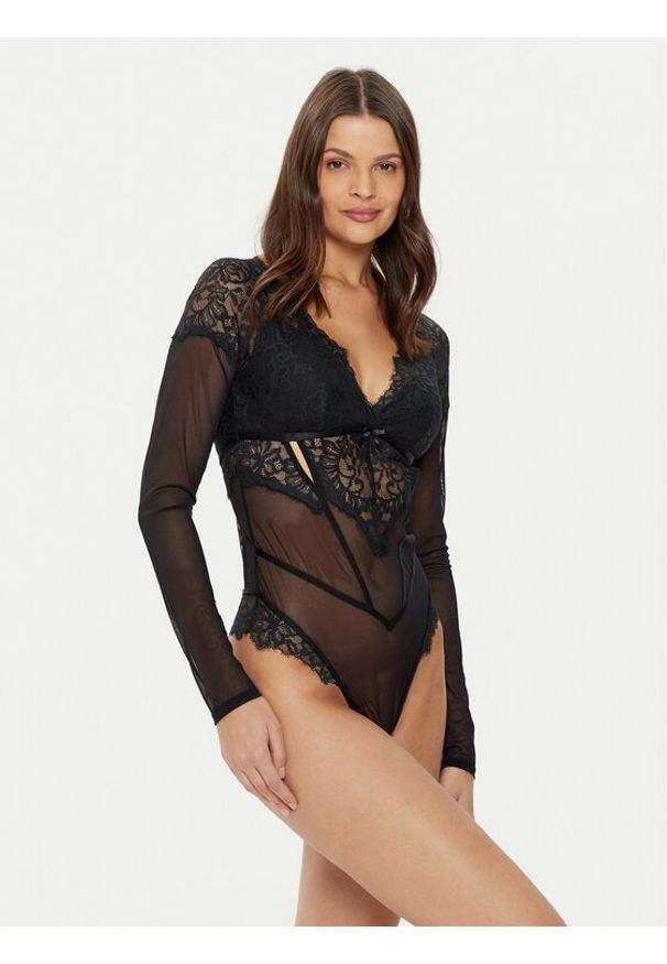 Hunkemöller Body Astrid 206245 Czarny. Kolor: czarny. Materiał: syntetyk