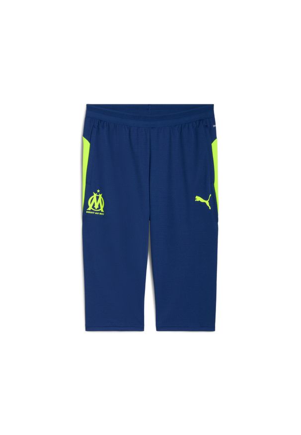Puma - Spodnie dresowe OM 3/4 2025/26. Kolor: niebieski. Materiał: dresówka. Sport: piłka nożna