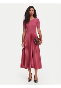 BOSS Sukienka codzienna Fadridi 50535658 Czerwony Regular Fit. Okazja: na co dzień. Kolor: czerwony. Materiał: syntetyk. Typ sukienki: proste. Styl: casual #3