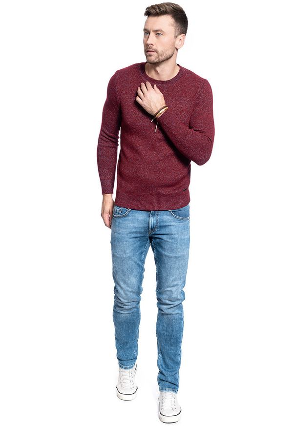 Mustang - MĘSKI SWETER MUSTANG Emil C Soft Knit 1009788 7145