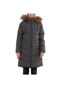 FUNDANGO - Płaszcz zimowy damski Fundango Puppis Padded. Kolor: szary. Materiał: puch, poliester, materiał. Sezon: zima. Sport: turystyka piesza
