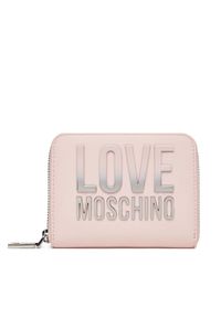Love Moschino - LOVE MOSCHINO Duży Portfel Damski JC5732PP0MKD0601 Różowy. Kolor: różowy. Materiał: skóra