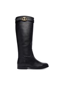 TwinSet - TWINSET Botki 252TCP19C Czarny. Kolor: czarny. Materiał: skóra #1