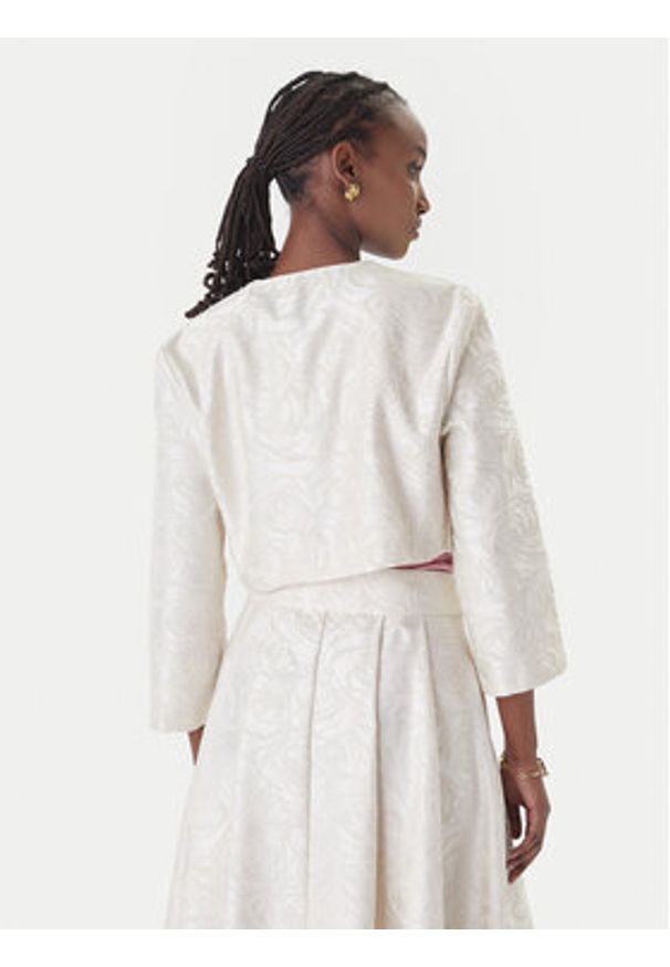 Rinascimento Bolerko CFC0127710003 Écru Regular Fit. Kolor: kremowy. Materiał: syntetyk