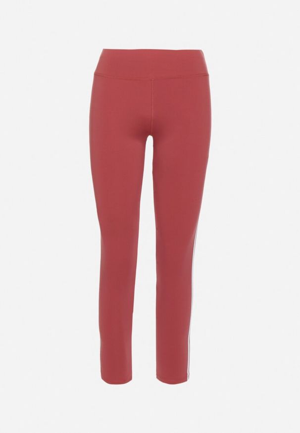 Born2be - Ciemnoróżowe Legginsy z Ozdobnymi Lampasami Janiaima. Okazja: na co dzień. Kolor: różowy. Styl: casual