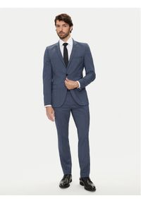 Hugo Garnitur Arti/Hesten232X 50519444 Granatowy Extra Slim Fit. Kolor: niebieski. Materiał: wełna, syntetyk