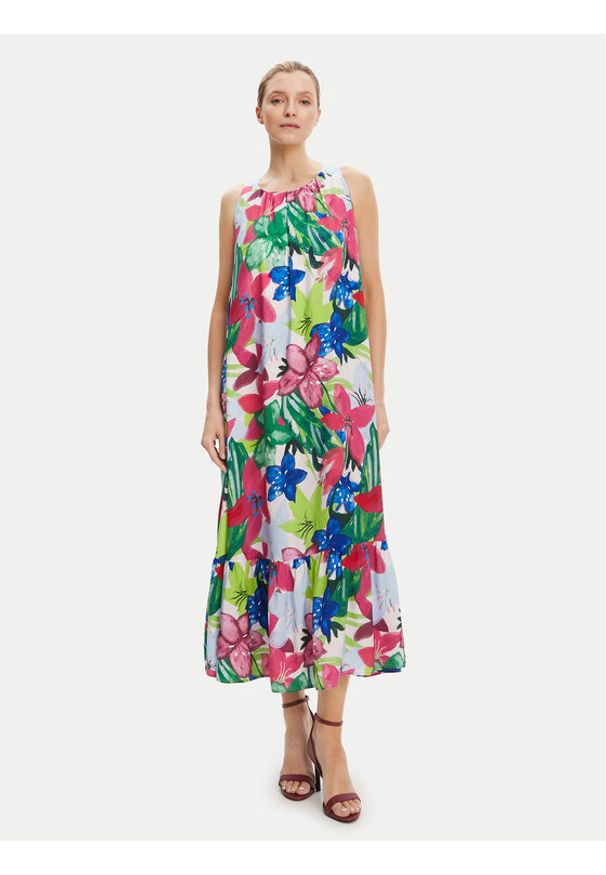 Tatuum Sukienka letnia Estella 1 T2511.202 Kolorowy Relaxed Fit. Materiał: wiskoza. Wzór: kolorowy. Sezon: lato