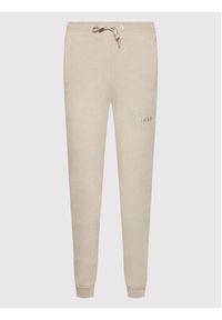 Guess Spodnie dresowe V2RB23 K9V31 Beżowy Regular Fit. Kolor: beżowy. Materiał: bawełna