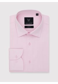 Pako Lorente - PAKO LORENTE – Różowa koszula męska. Kolor: różowy. Materiał: bawełna. Długość rękawa: długi rękaw. Długość: długie. Wzór: gładki #9