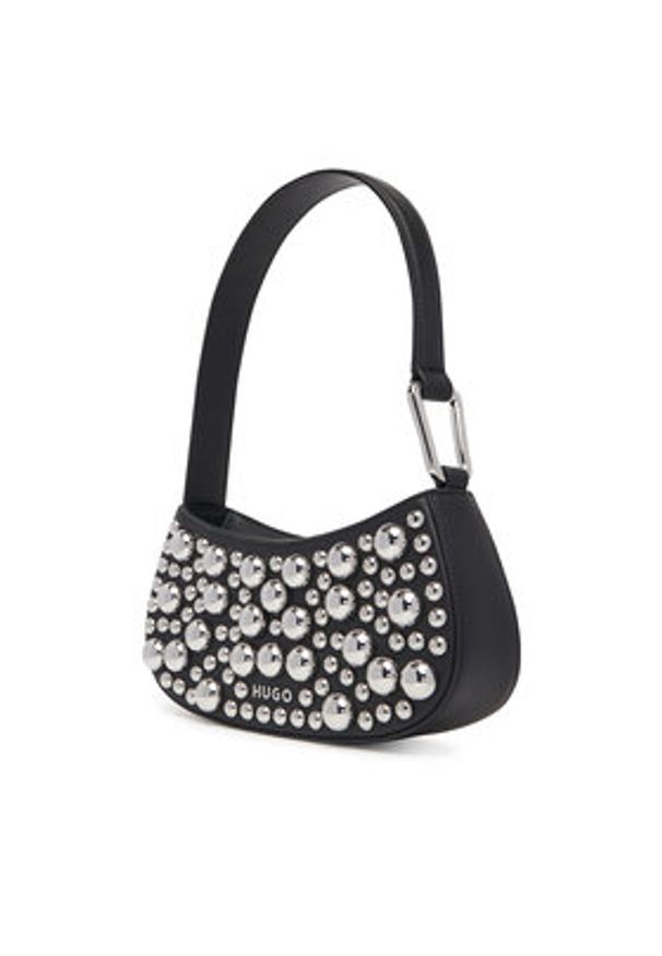 Hugo - HUGO Torebka Terrah ST Hobo 50547902 Czarny. Kolor: czarny. Materiał: skórzane