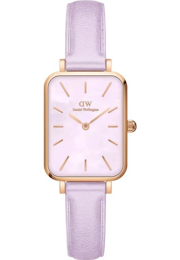Daniel Wellington - ZEGAREK DAMSKI DANIEL WELLINGTON Quadro Lavender Mop 20mm DW00100637 + BOX (zw521b)