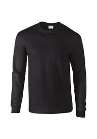 GILDAN - Koszulka z długim rękawem ultra bawełniana Gildan. Kolor: czarny. Materiał: bawełna. Długość rękawa: długi rękaw. Długość: długie #1