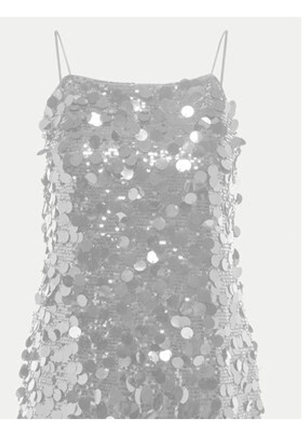 only - ONLY Sukienka koktajlowa Jadel 15332687 Srebrny Regular Fit. Kolor: srebrny. Materiał: syntetyk. Styl: wizytowy