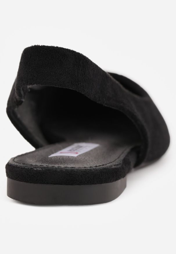 Born2be - Czarne Balerinki w Stylu Slingback Adriame. Okazja: na co dzień. Kolor: czarny. Styl: elegancki, casual