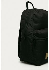 Puma Plecak damski kolor czarny duży z nadrukiem. Kolor: czarny. Wzór: nadruk #5