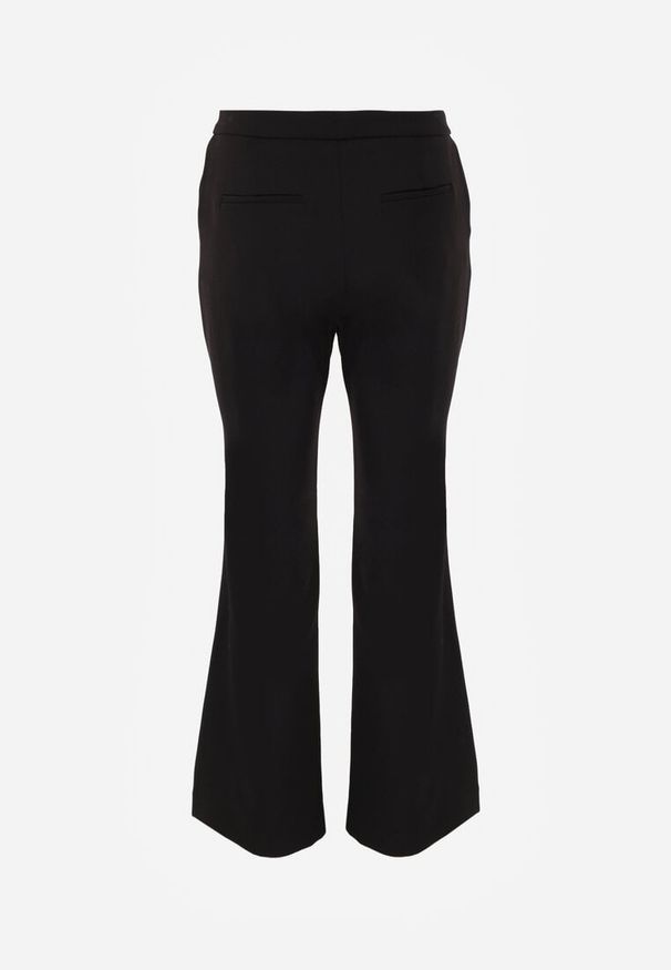 Renee - Czarne Spodnie Garniturowe VICES Typu Flare Tesilana. Okazja: na spotkanie biznesowe. Kolor: czarny. Styl: biznesowy