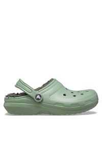 Crocs Klapki Classic Lined Clog 203591 Zielony. Kolor: zielony