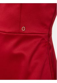 Guess Sukienka koktajlowa W5RK42 WH0M2 Czerwony Slim Fit. Kolor: czerwony. Materiał: syntetyk. Styl: wizytowy #3