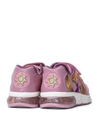 Geox - Sneakersy dziecięce różowe GEOX J Spaceclub Girl. Kolor: różowy. Materiał: materiał, syntetyk, guma, skóra. Wzór: motyw z bajki, aplikacja. Sport: turystyka piesza #6