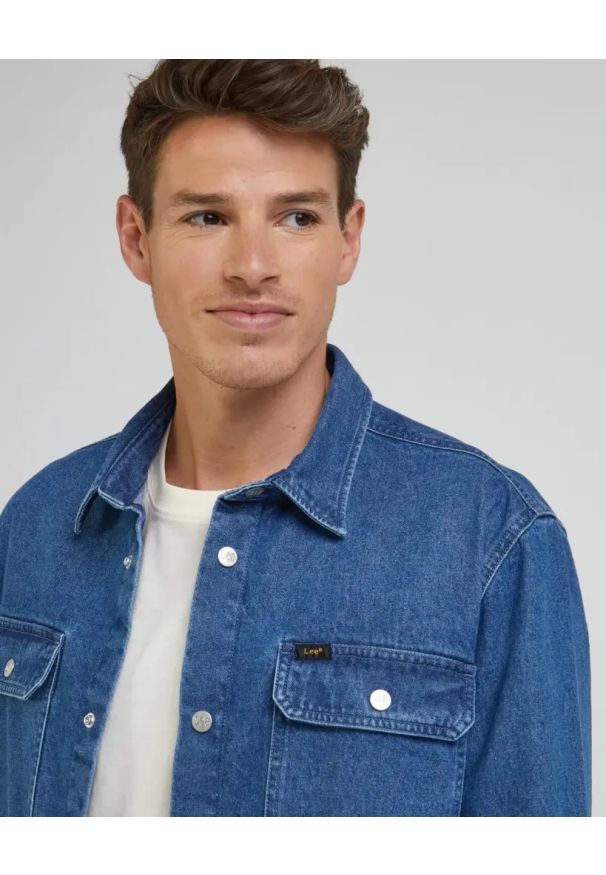 Lee - LEE MĘSKA KOSZULA WORKWEAR OVERSHIRT DEEP WATERS 112341791 L68D045023