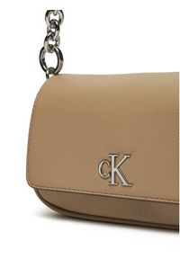 Calvin Klein Jeans Torebka K60K613049 Beżowy. Kolor: beżowy. Materiał: skórzane #5