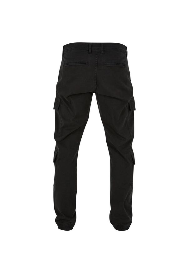 Urban Classics - Męskie Spodnie Joggingowe Twill Z Podwójną Kieszenią. Kolor: czarny