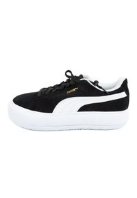 Buty Puma Suede Mayu W 380686 02 czarne. Okazja: na co dzień. Kolor: czarny. Materiał: syntetyk, materiał, guma, zamsz, skóra. Szerokość cholewki: normalna. Model: Puma Suede #2