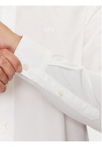 Lee Koszula 112333654 Biały Regular Fit. Kolor: biały. Materiał: bawełna