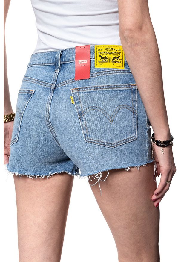 Levi's® - LEVI’S 501 DAMSKIE SPODENKI JEANSOWE SZORTY DŻINSOWE BLUE 323170125. Materiał: jeans