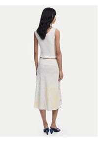 Desigual Spódnica midi Bruma 25WWFK08 Écru Regular Fit. Materiał: bawełna #4