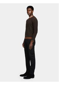 Sisley Chinosy 4AIHSF021 Czarny Slim Fit. Kolor: czarny. Materiał: bawełna #2