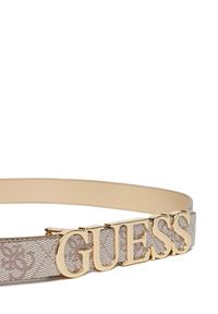 Guess Pasek Damski 172275 Szary. Kolor: szary. Materiał: skóra