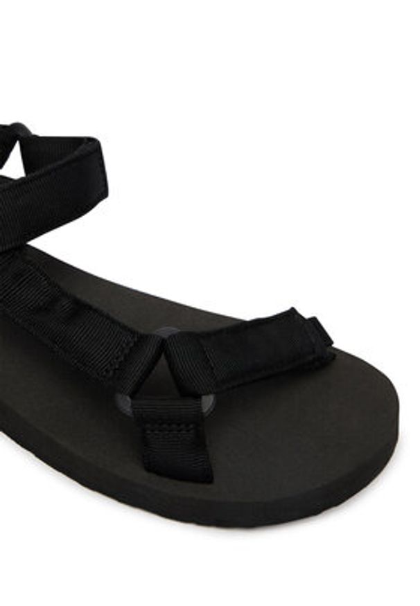 Jack Wolfskin Sandały Taiga A65623 Czarny. Kolor: czarny. Materiał: materiał