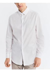 Reserved - Bawełniana koszula regular fit - biały. Kolor: biały. Materiał: bawełna #1