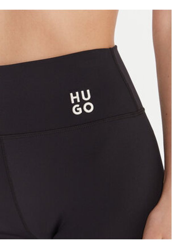 Hugo - HUGO Legginsy Noparda 50549965 Czarny Slim Fit. Kolor: czarny. Materiał: syntetyk