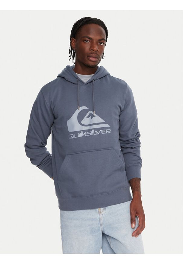 Quiksilver Bluza Comp Logo EQYFT05053 Niebieski Regular Fit. Kolor: niebieski. Materiał: syntetyk