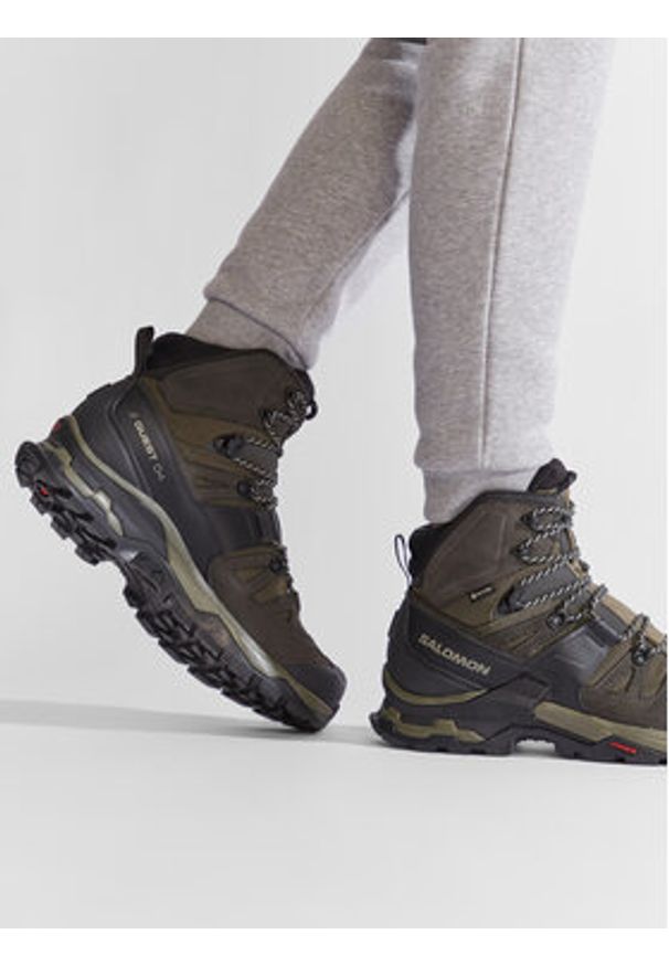 salomon - Salomon Trekkingi Quest 4 Gtx GORE-TEX 412925 27 V0 Zielony. Kolor: zielony. Materiał: materiał. Technologia: Gore-Tex. Sport: turystyka piesza