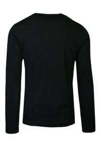 Pako Jeans - T-shirt z Długim Rękawem, Czarny Longsleeve z Logo, Męski -PAKO JEANS. Okazja: na co dzień. Kolor: czarny. Materiał: bawełna. Długość rękawa: długi rękaw. Długość: długie. Wzór: aplikacja. Styl: casual