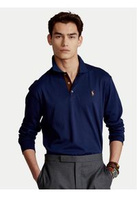 Polo Ralph Lauren Polo 710671785001 Granatowy Slim Fit. Typ kołnierza: polo. Kolor: niebieski. Materiał: bawełna #1