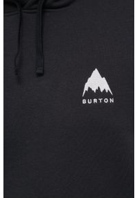 Burton bluza męska kolor czarny z kapturem z aplikacją. Typ kołnierza: kaptur. Kolor: czarny. Materiał: poliester. Wzór: aplikacja #3