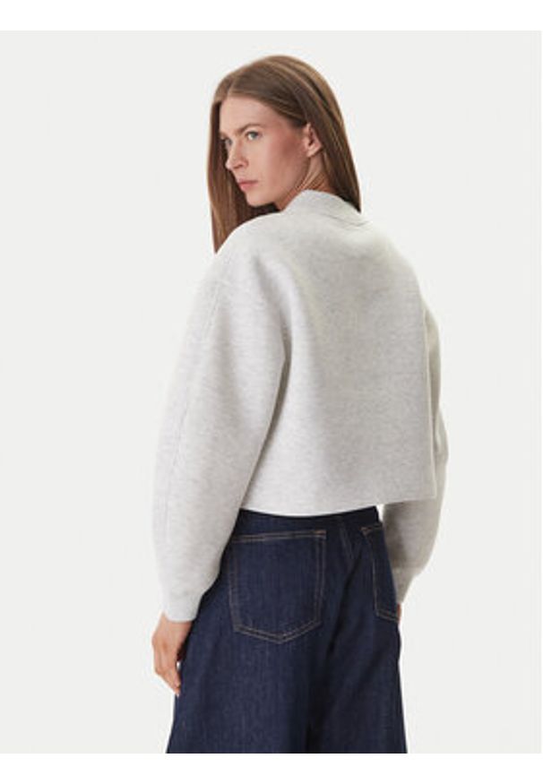 Calvin Klein Bluza LV047AB508 Beżowy Boxy Fit. Kolor: beżowy. Materiał: syntetyk