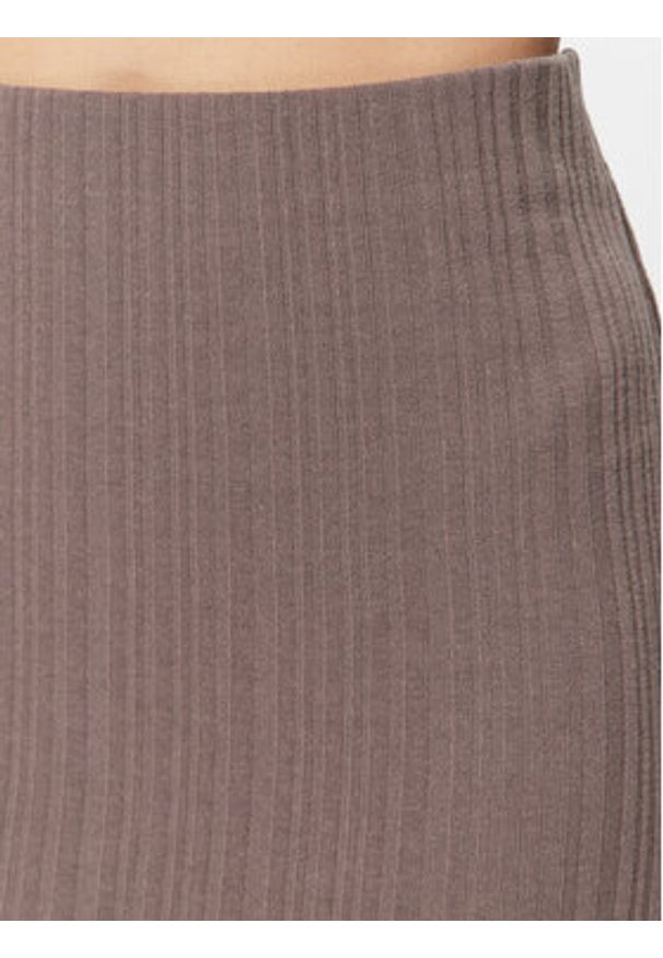 Gina Tricot Spódnica midi 18687 Beżowy Regular Fit. Kolor: beżowy. Materiał: bawełna, syntetyk