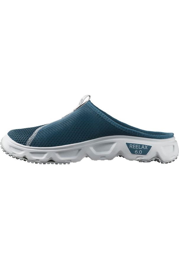 salomon - Buty do chodzenia męskie Salomon Reelax Slide 6.0. Zapięcie: bez zapięcia. Kolor: wielokolorowy, turkusowy, niebieski. Materiał: materiał, syntetyk, tkanina. Szerokość cholewki: normalna. Sport: turystyka piesza