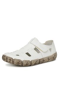 Rieker Półbuty L0362-80 Biały. Kolor: biały. Materiał: skóra #4