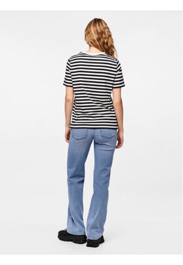 Pieces T-Shirt Ria 17146339 Czarny Regular Fit. Kolor: czarny. Materiał: bawełna