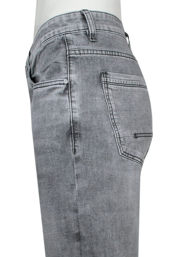 Pako Jeans - Krótkie Spodnie, Jasne Szare Jeansowe, Szorty, Spodenki, Przed Kolano -PAKO JEANS. Kolor: szary. Materiał: bawełna, elastan. Długość: krótkie. Sezon: lato. Styl: klasyczny