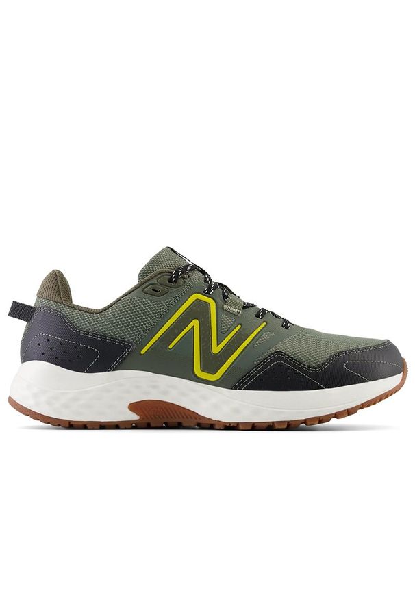 Buty New Balance MT410CG8 - zielone. Zapięcie: sznurówki. Kolor: zielony. Materiał: materiał, syntetyk. Szerokość cholewki: normalna