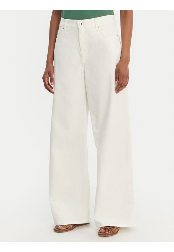 Weekend Max Mara Jeansy Medina 2615131051 Biały Wide Leg. Kolor: biały